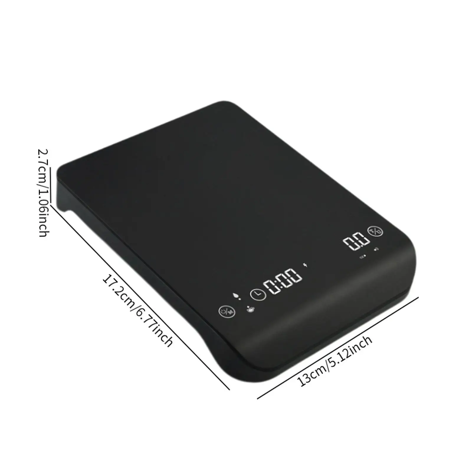 Timbangan Digital elektronik dengan Timer, timbangan pengukur berat elektronik dengan layar LED yang mudah dibersihkan