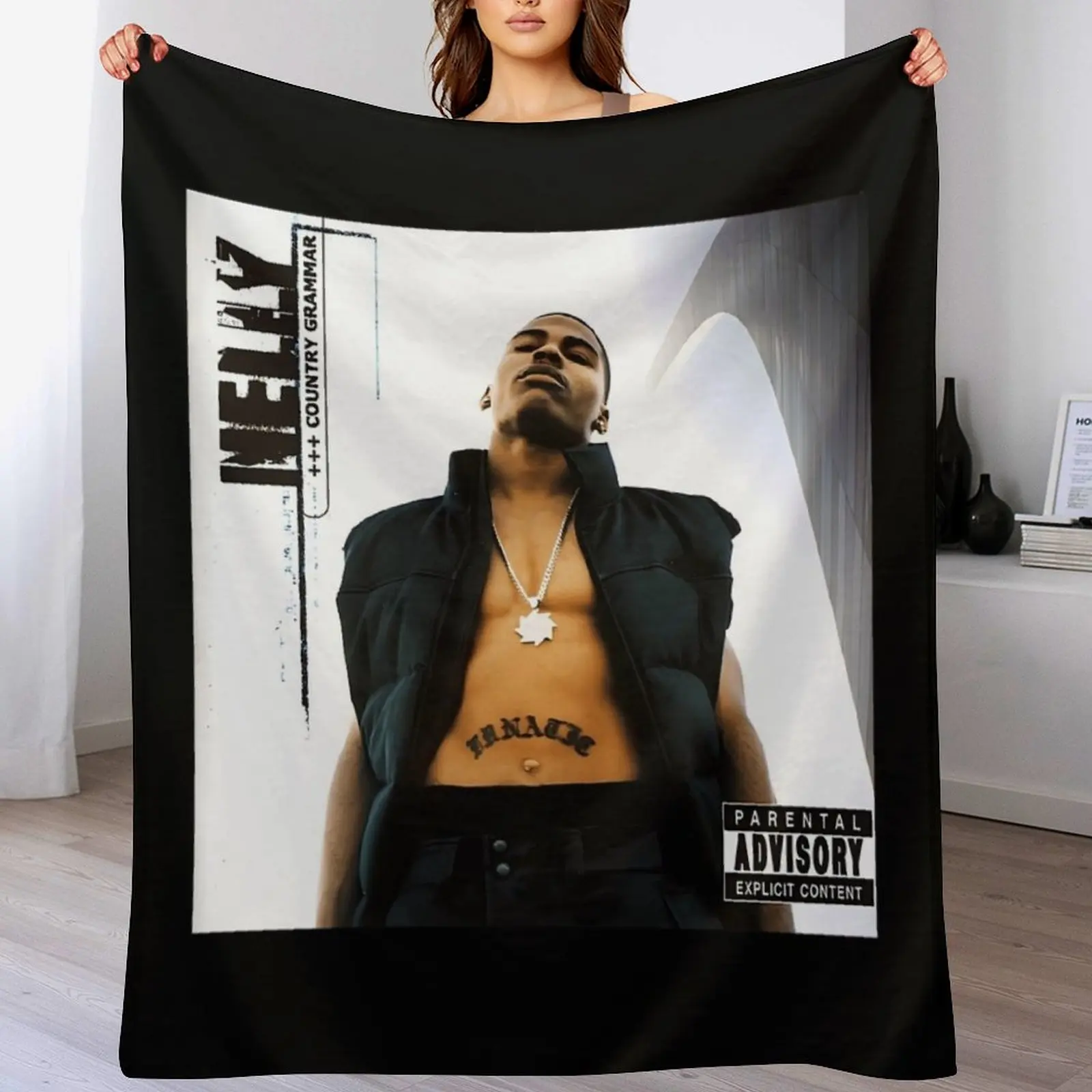 

Nelly Country grammar Trends Throw Blanket Machine Washable Soft Warm Blanket