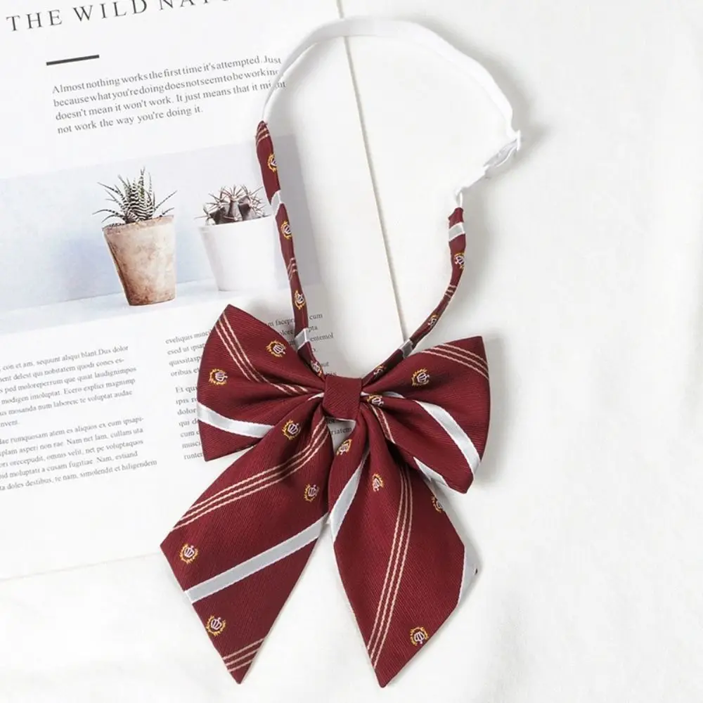 패션 일본식 JK 스타일 나비 넥타이 수제 줄무늬 넥타이 조절 가능한 다채로운 나비 넥타이 목 장식