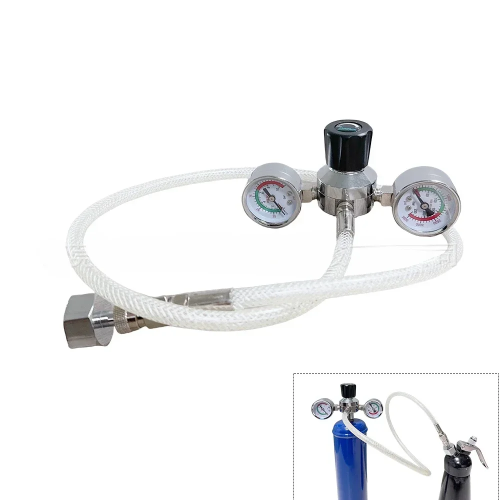 Cream frother pressure reducing valve regulating valve inflation connector for 0.95L/580g nitrous oxide