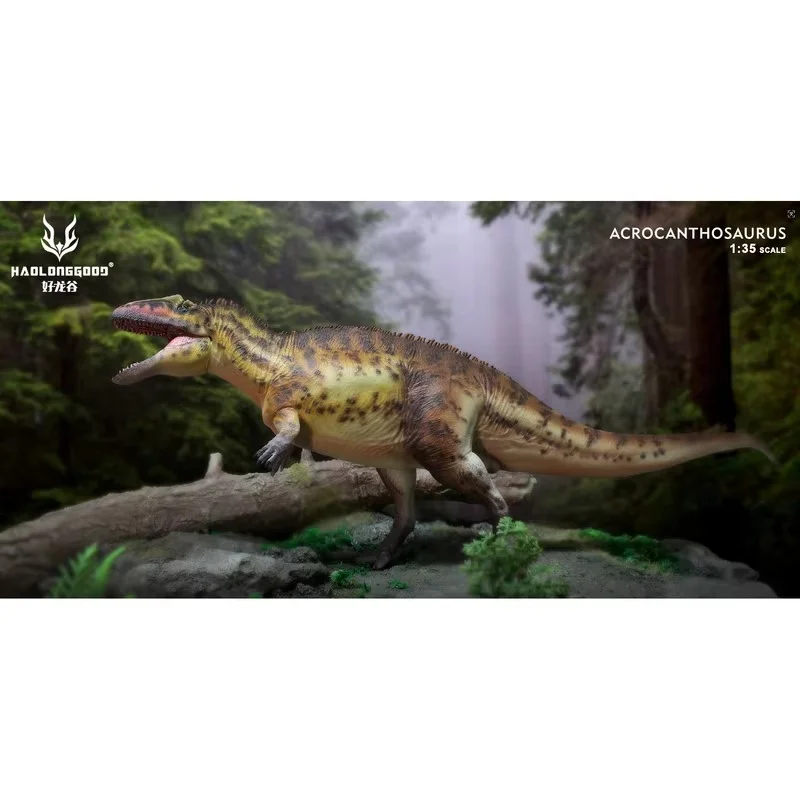 HAOLONGGOOD Rok Konia 2026 NOWY Acrocanthosaurus Jurassic World Symulowany model zwierzęcia figurka prezenty świąteczne