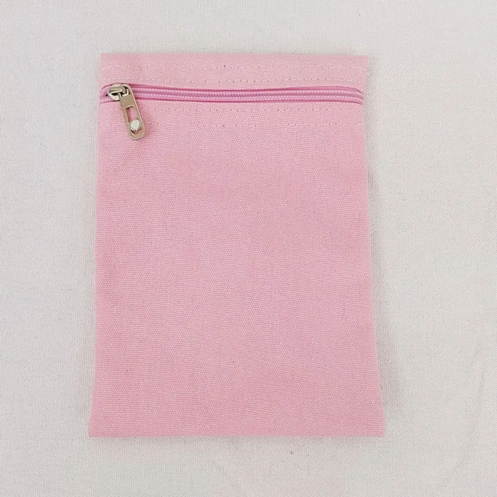 New with Zipper Sew-in Side Hidden Pocket Polyester Durable Inside Security Pocket Solid Color Travel Wallet Pouch view 2