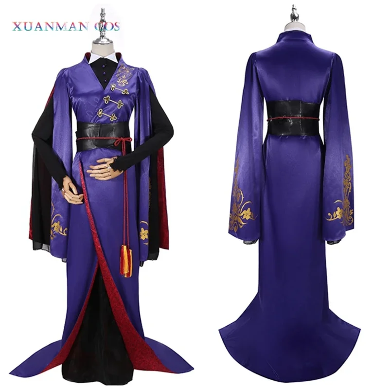 

Twisted-Wonderland Snow Princess Vil Schoenheit Kimono Purple Adult Dress Halloween Cosplay Costume For Women Man