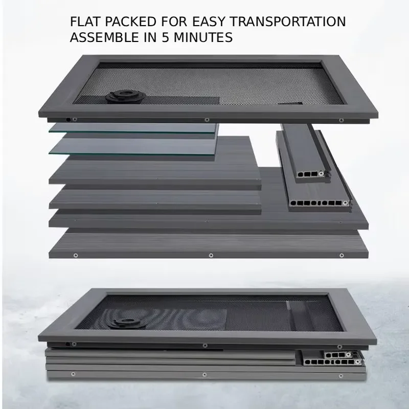 Manufacturer of 4x2x2 PVC reptile feeding boxReptile Breeding Box, Stackable Shelf, Rectangular Design for Geckos Lizards Snakes