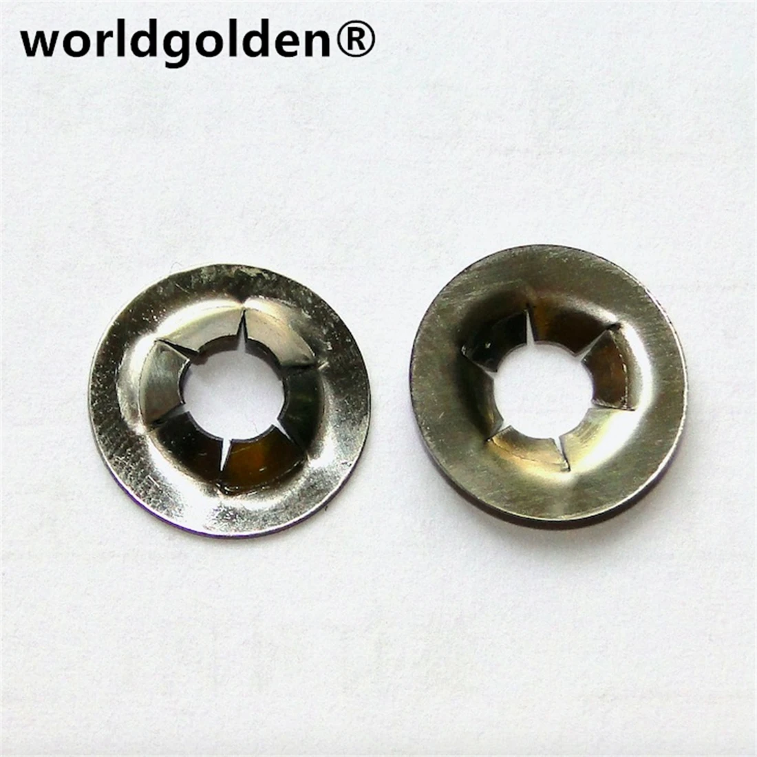 Worldgolden, 100 шт., металлические крепежи, пружинная гайка, зажим для переднего бампера для hyundai 8665517000