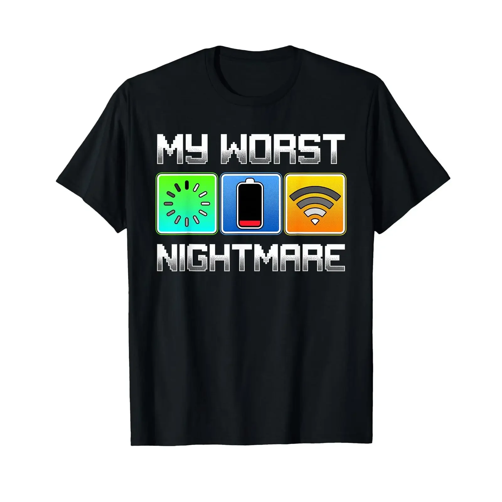 Gamer T Shirt Gaming Men Boys Funny My Worst Nightmare vintage Washed Stretched Top For Everyday Wear Slightly designer clothes
