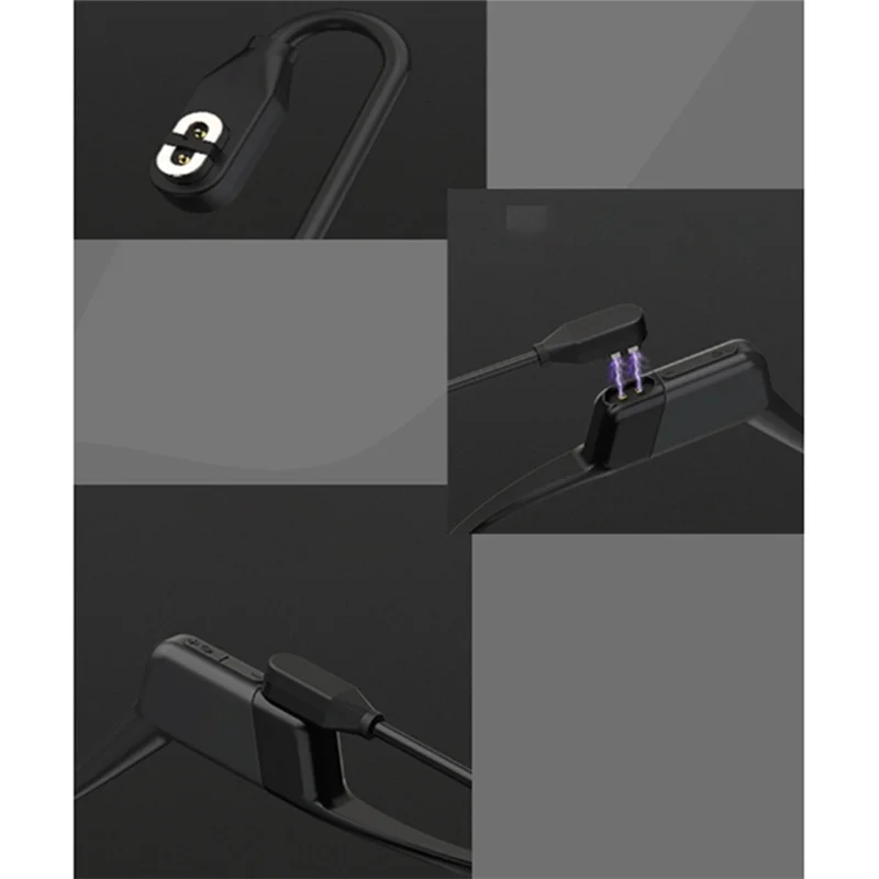 2Pcs Magnetic Charger Cord,for Aftershokz Aeropex AS800, Shokz OpenRun Pro,OpenRun,OpenComm Bone Conduction Headphones