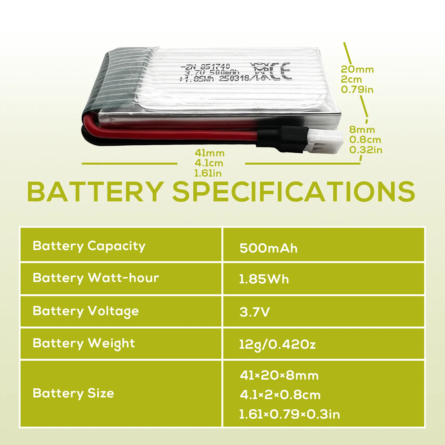 5Pcs 3.7V 500mAh LiPo Batteries with five-port USB Charger, Rechargeable Battery Pack for 2.4gHz RC Plane/Drones/Quadcopters