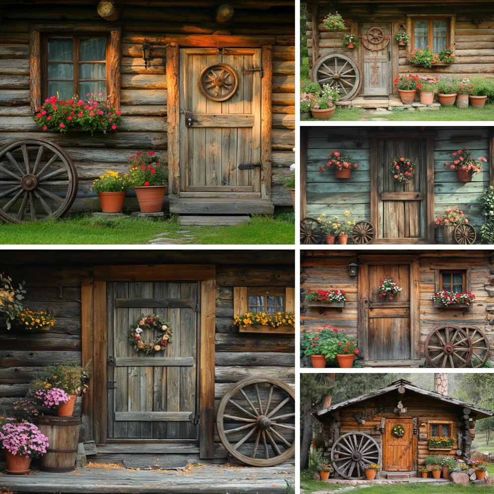 

Garden Flower Windows Backdrops Indoor Floral Window Adult Birthday Party Decor Background Photography Studio Supplies Banner