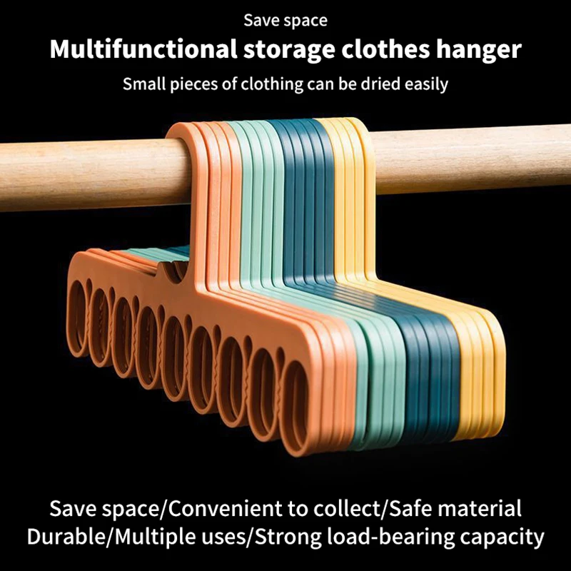 Multifunctional Windproof Clothes Clip Drying Rack Underwear Socks Hanger Nordic Household Home Wardrobe Rack Storage