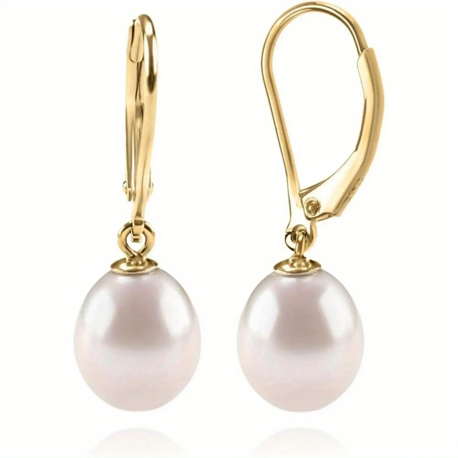 7mm Pearl Earrings for Women Pearl Hoop Earrings Pearl Stud Earrings Pearl Dangle Earrings Crystal Drop