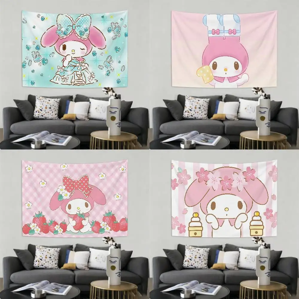 CUTE-CUTE-S-M-MelodyS Tapestry Customizable Tapestries Of Various Styles,wall Hangings, Celebrity Photo Printing,wall Hangings