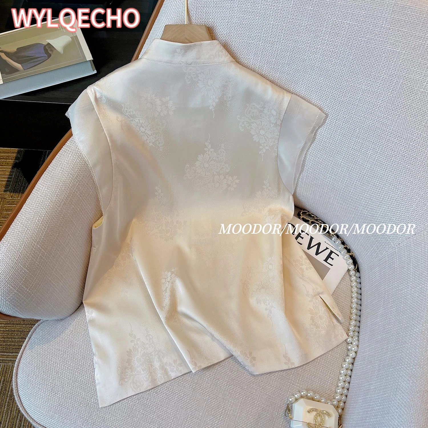 New Chinese Style Vest Top Women Casual Sleeveless Hanfu Clothes Vintage Embroider Waistcoats Outerwear Summer New Qipao Tops