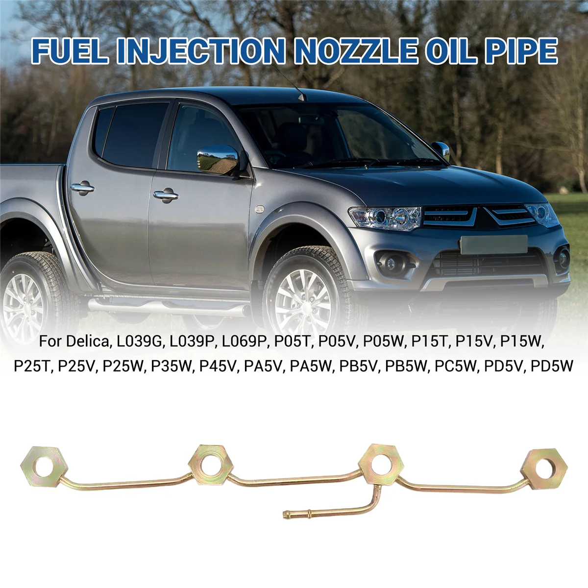 Форсунка для впрыска топлива, обратная трубка для топлива, масляная трубка для двигателя Pajero L200 Space Wagon L300 4D56 MD 084930   1428A037