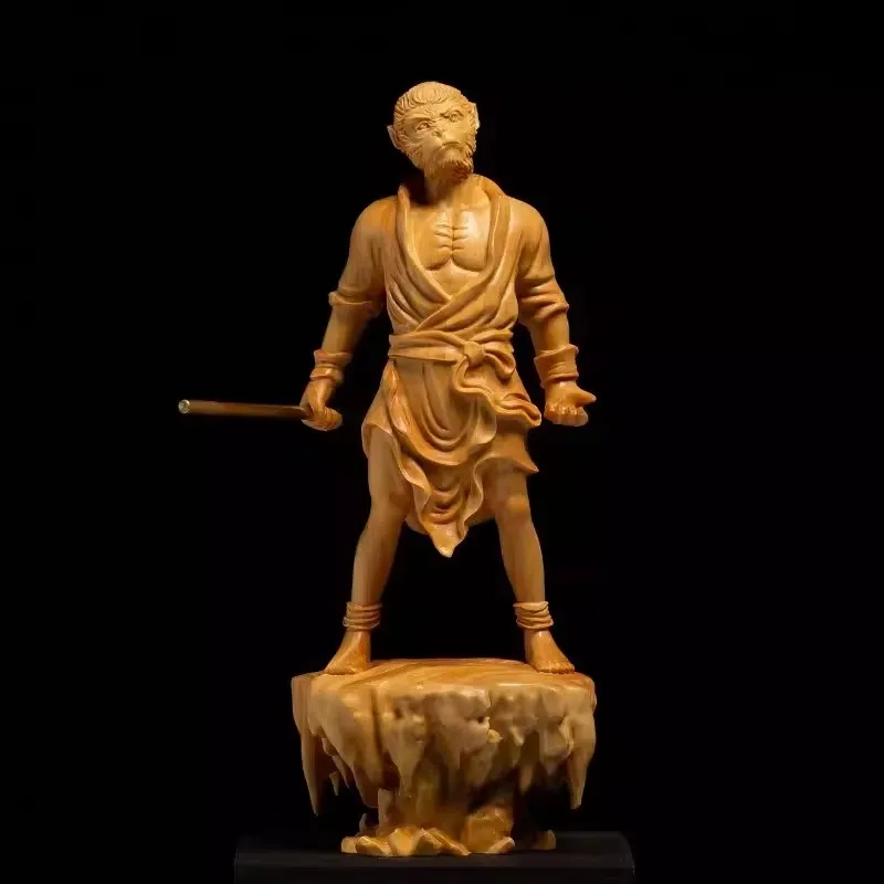 

Black Myth Wukong The Monkey King Legendary Figure, Crafted in Solid Wood, Awe-Inspiring Home Decor