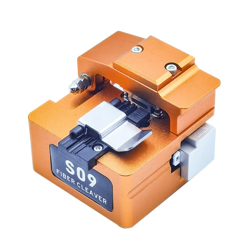 

Optical Fiber Cutter High Precision Fiber Optic Cleaver S09 With Waste Box 32000 times Service Life Automatic Tool Return