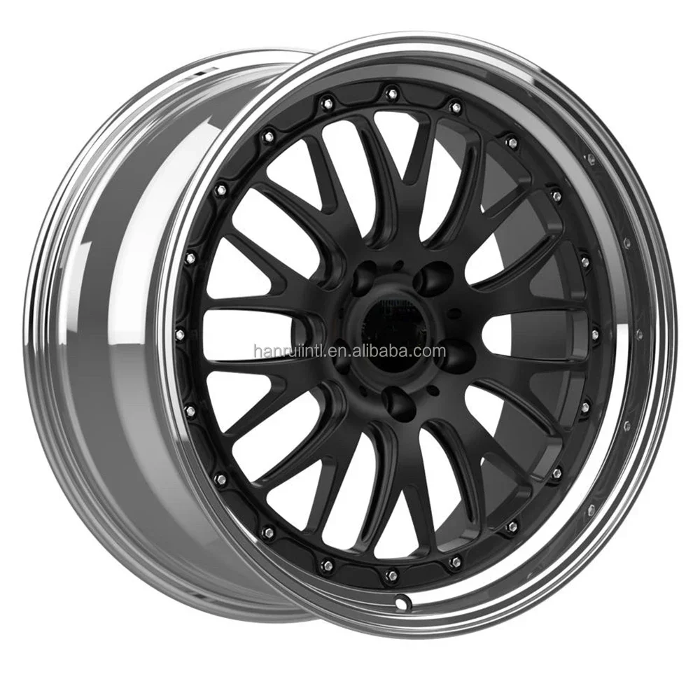 Llantas forjadas lm-r de 2 piezas para llantas de coche de carreras de 18-24 pulgadas de color gris bbs para bmw porsche
