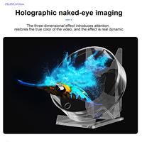 3D Hologram Projector Fan LED Screen Desktop Advertising Machine Wifi Sign Naked Eye Holographic Lamp Player Remote Control