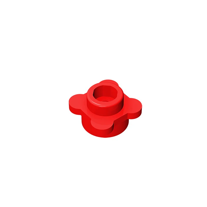 MOC PARTS GDS-839 Plate, Round 1x1 with Flower Edge (4 Knobs / Petals) compatible with lego 33291 28573 pieces of children toys