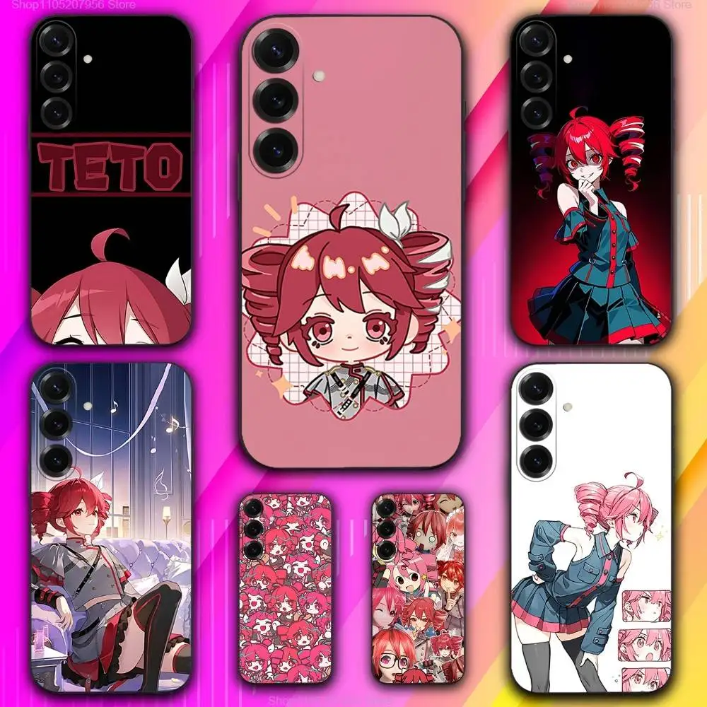 

K-Kasane Cute T-Teto For Samsung A 73,72,71,53,52,51,41,40,30,22,21,13,12,Note 20,10,9 Ultra Pro 5G Black Phone Case Ultra-Thin