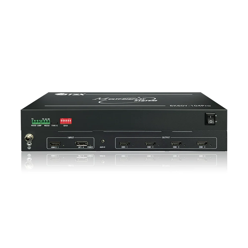 8K60 Multi Desktop Expansion Processor 4K Output for Ultra-Wide Canvas 3840x7200 Industrial Grade FPGA with 16KV ESD Protection