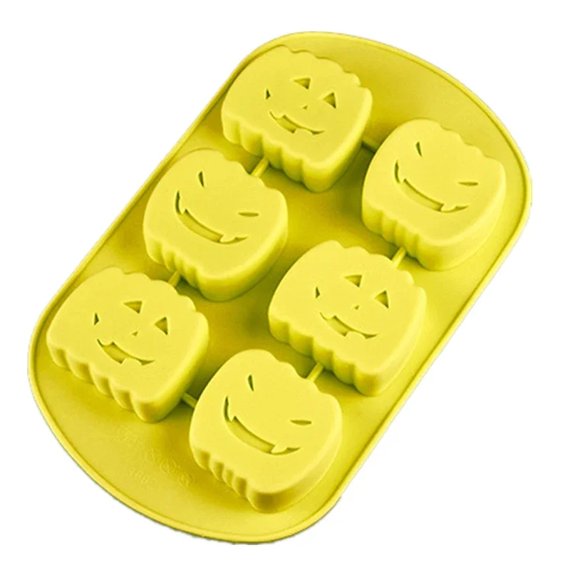 

6 Cups Pumpkin DIY Silicone Cake Mold Chocolate Mould Halloween Party Decoration Muffin Tray Baking Tool