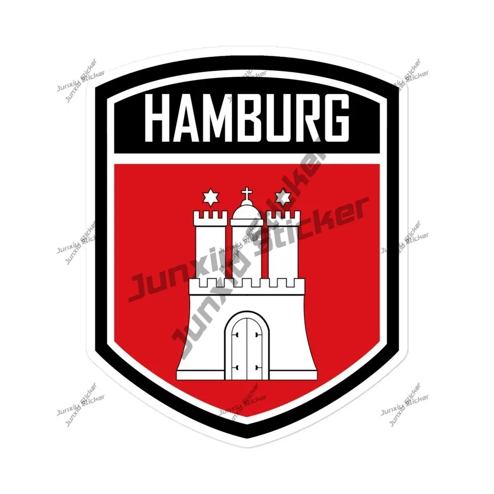 

Show Your Hamburg Pride With Hamburg Flag Emblem Stickers Accessories Car Stickers Racing Rally Decal Decor Graphic Beauty