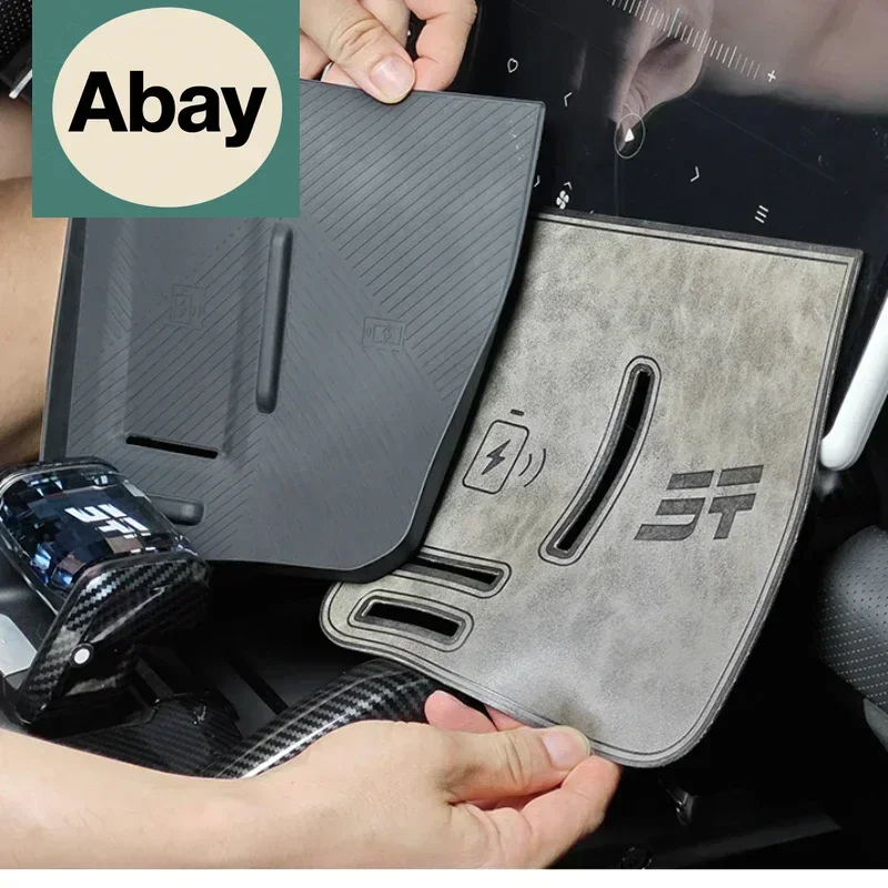 

Fit For Chery Jetour Traveler Shanhai T2 Central Control Wireless Charging Silicone Mat Anti-slip Mat Storage Box Mat Supplies