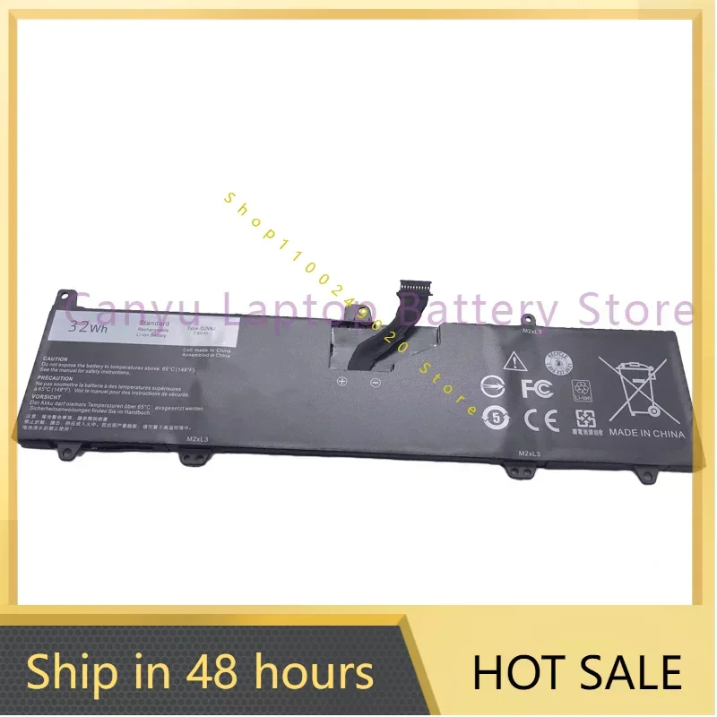 

New OJV6J Battery For Inspiron 11 11-3000 3162 3164 3168 8NWF3 PGYK5 0HH6K9 7.6V 32Wh