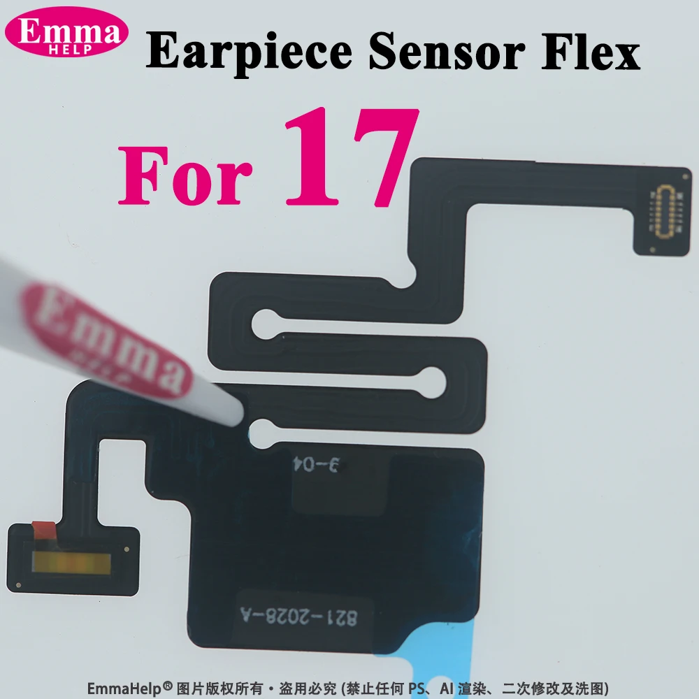 1pcs Earpiece Sensor For iphone 13 14 Pro Max 15 16 Plus Mini Proximity Mic No Ear Speaker Microphone Replacement Part