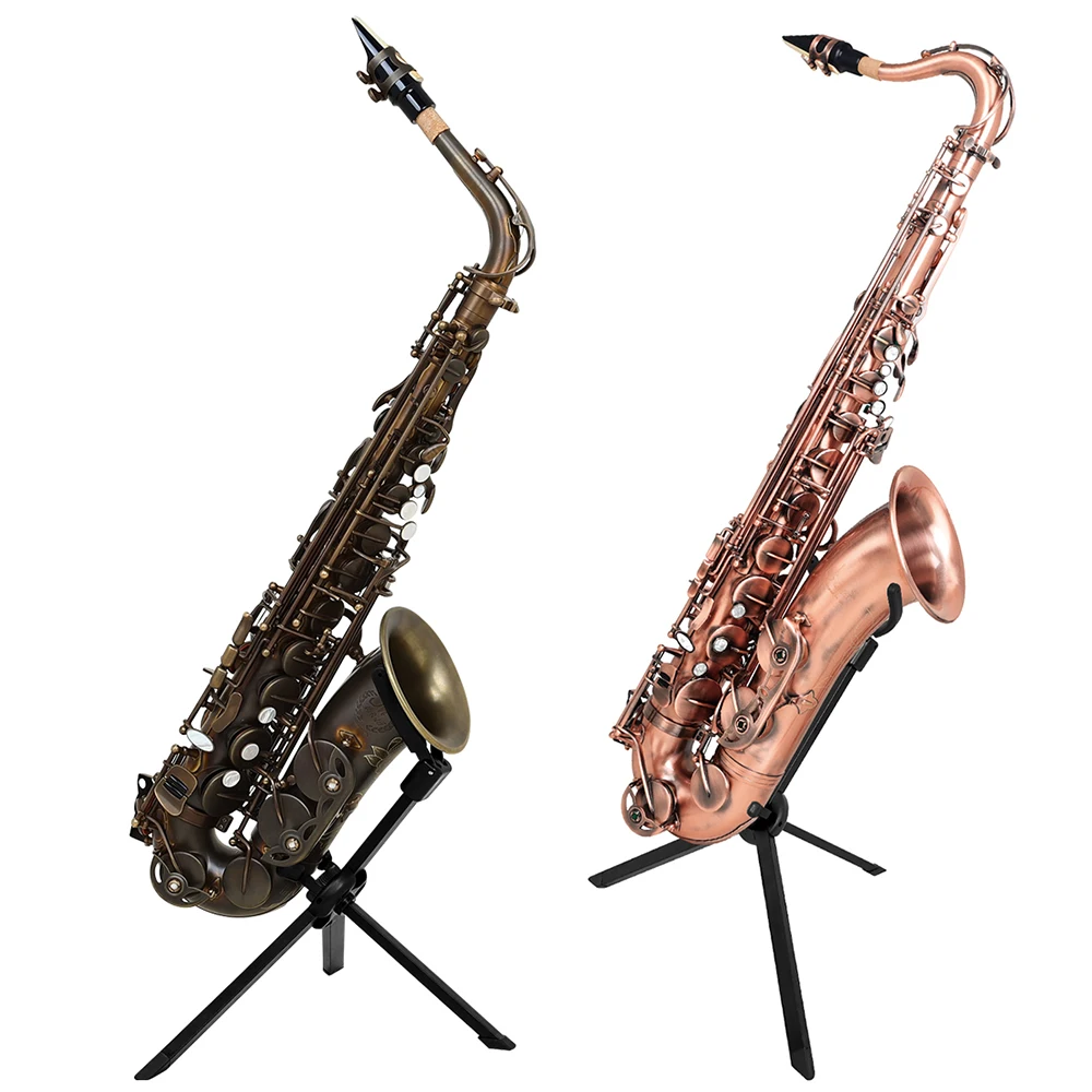 SLADE Saxophone Stand Alto Tenor Sax Metal Foldable Holder Saxophone Tripod Stand Woodwind Musical Instrument Parts Accessories