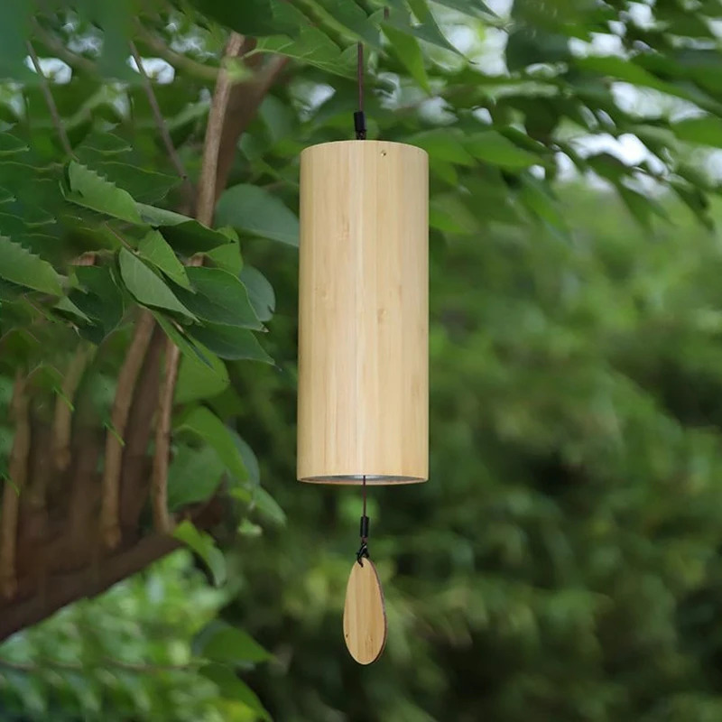 Outdoor Sound Wind Chimes Meditation Japanese Hanging Wind Bell Bamboo Garden Winds Chime Musical Instruments Decoration