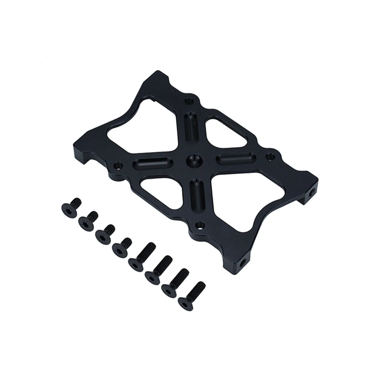 Metal Battery Mounting Fixing Bracket Chassis Support Beam for 1/10 Axial SCX10 RC Crawler Car Accessories, Titanium