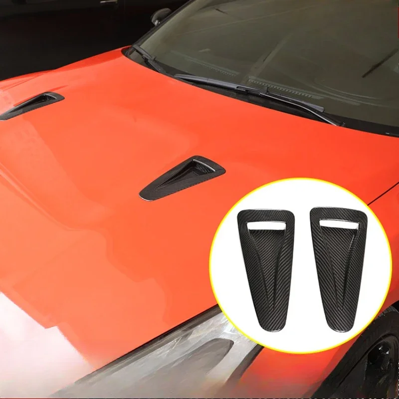 For Nissan GTR R35 Real Dry Carbon Fiber 2008-2016 Interior Hood Air Vent Shell Auto Decoration Modification Accessories