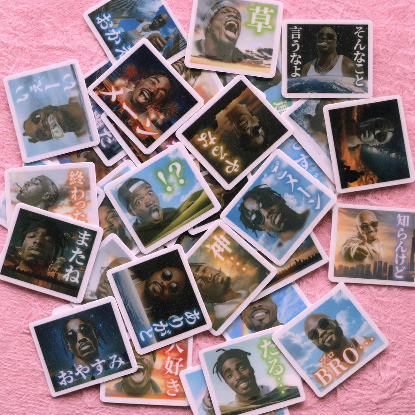 40pcs Sky Rapper 2-3cm WATERPROOF NICE sticker