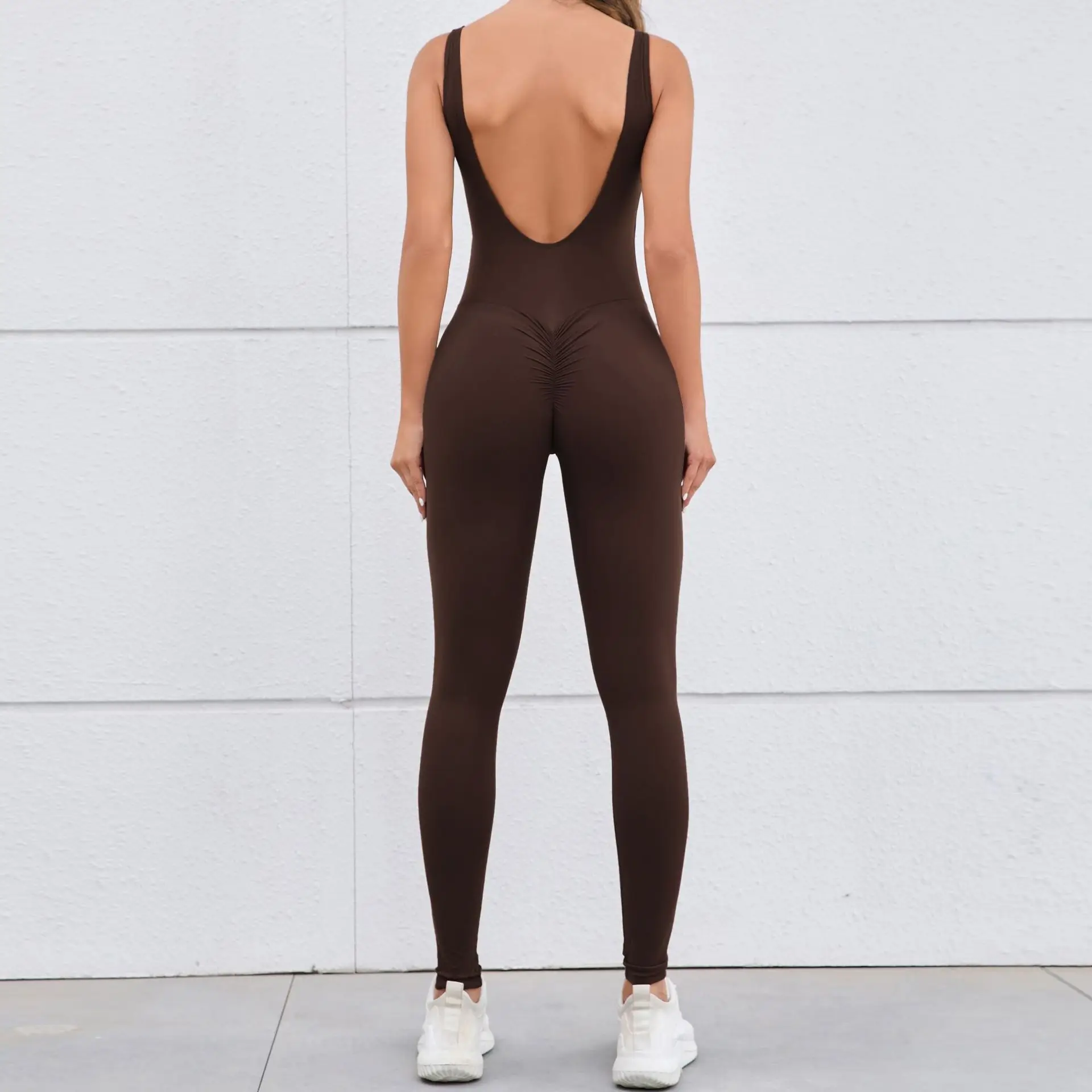 Gym Set Women Sports One Piece Suit Training Yoga Clothes Women Fitness Rompers Stretch Sports Jumpsuit Female Workout Bodysuits