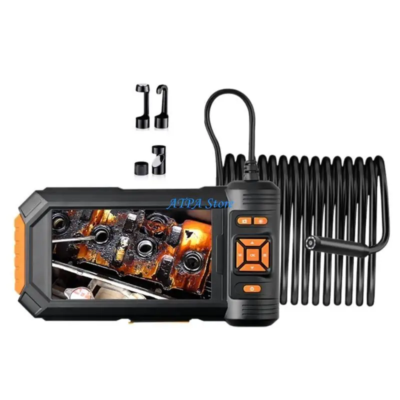 U13C Промышленная эндоскопическая камера с двойным объективом, бороскоп для осмотра автомобиля, водонепроницаемые светодиоды