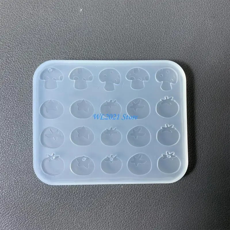 

G5GC Silicone Mold Mushroom and Tomato Accessories Molds Epoxy Jewelry Making Mould