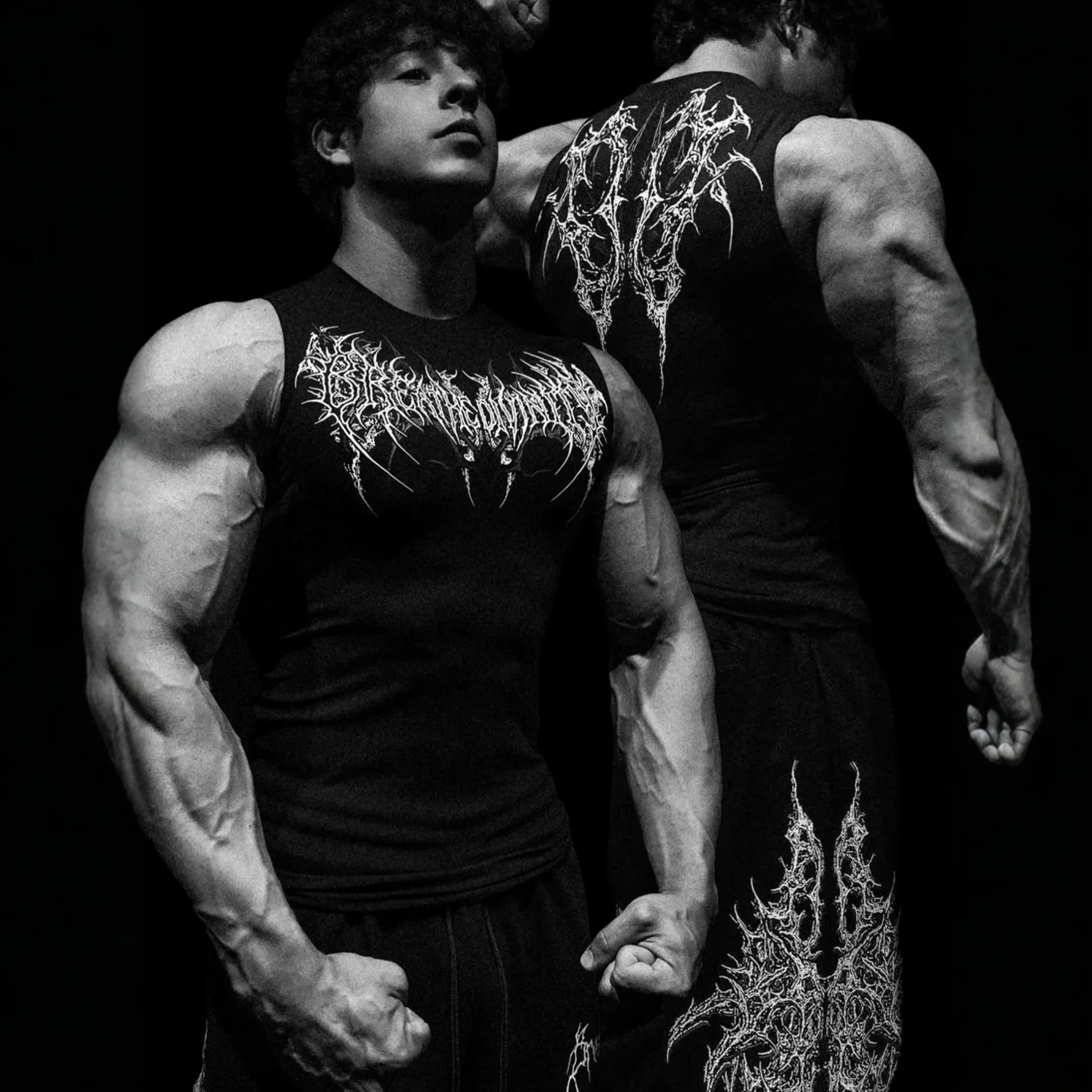 Breathedivinity American-style trendy brand dark style sports and