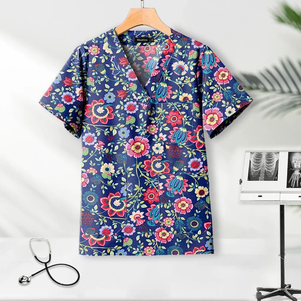 Surgical Uniforms Woman Pediatrician Dentist Scrub Doctor Nurse Special Clothing SPA Uniform Beautician Manicurist Scrubs Shirts