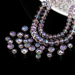 6mm 8mm 96 Austria Crystal Beads  Faceted Round Loose Spacer Beads Rhinestone for Jewelry Making DIY Necklace Bracelet Earring
