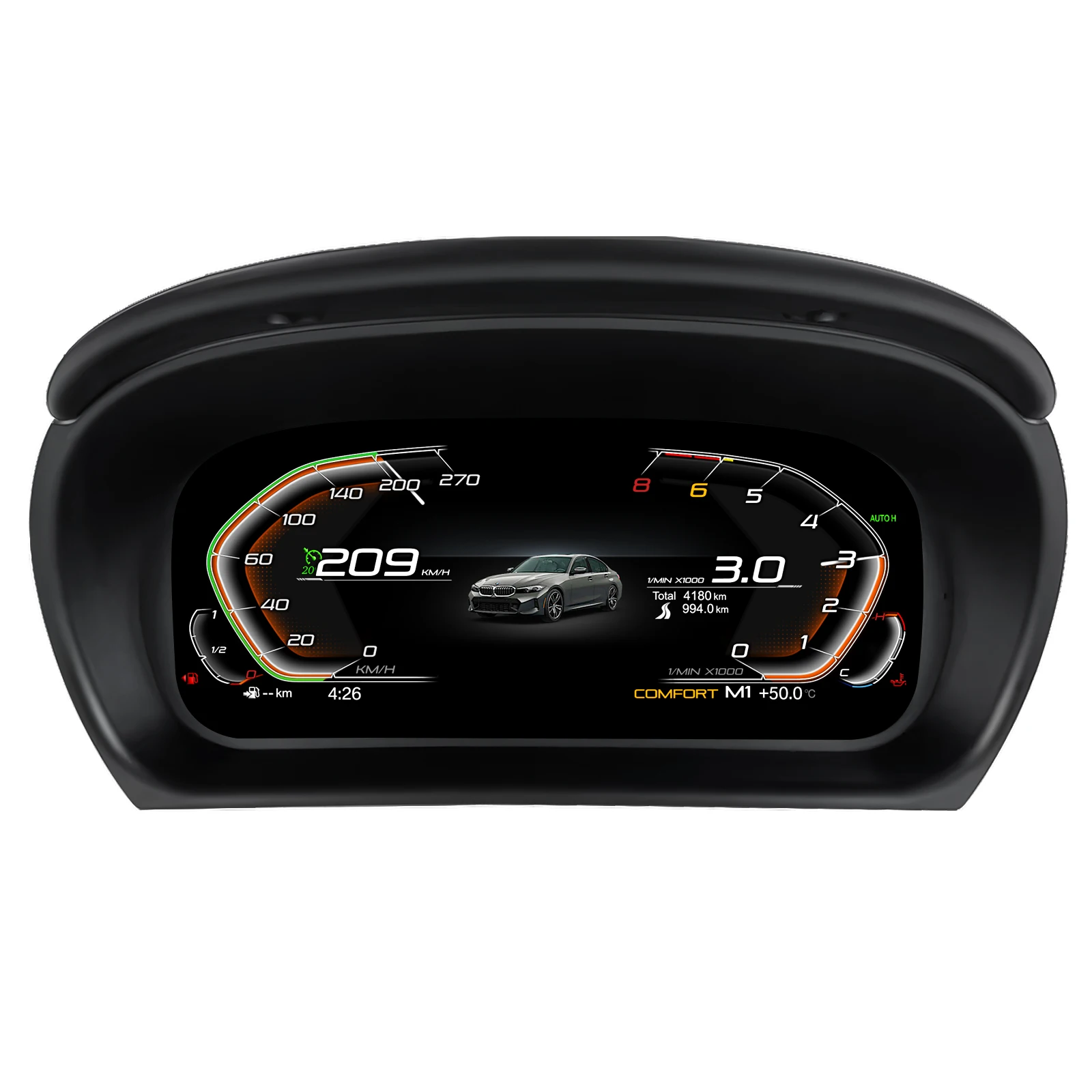 Digitaal dashboard voor BMW 3 E90/E91/E92/E93 2005-2012 LCD snelheidsmeter stijl auto instrumentenpaneel snelheidsmeter cockpit meters - afbeelding 1