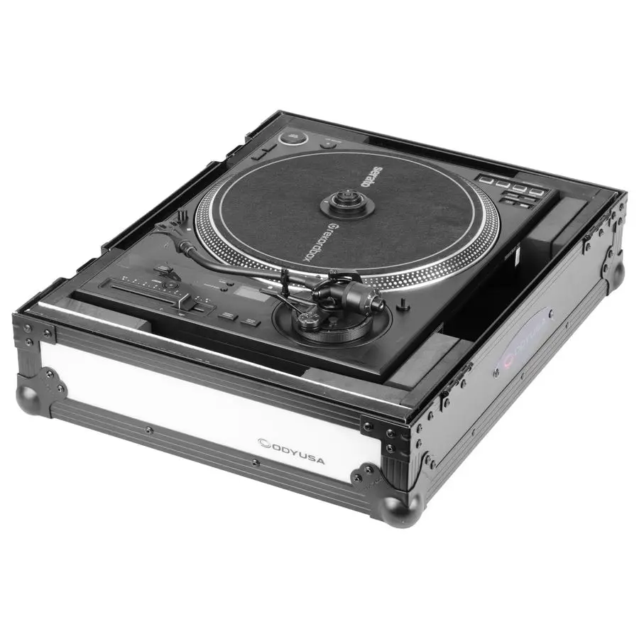 LED Black Label Pioneer DJ PLXCRSS12 Technics 1200 Turntable Flight FX Case