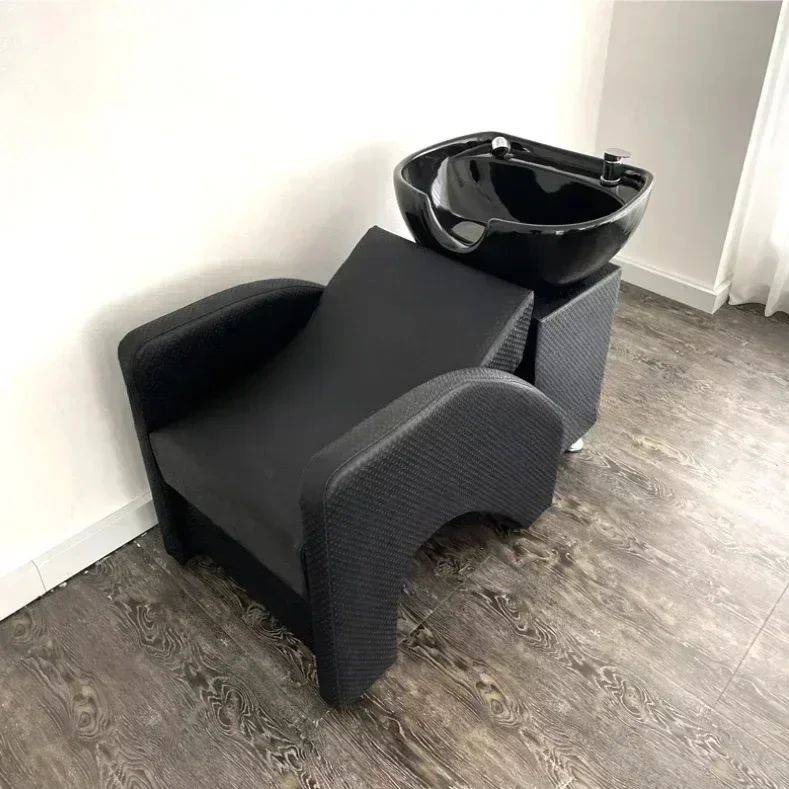 Barber Shop Lounge Shampoo Chair Hair Wash Bed Hairdressing Big Shampoo Chair Comfort Luxury Massageador Salon Furniture