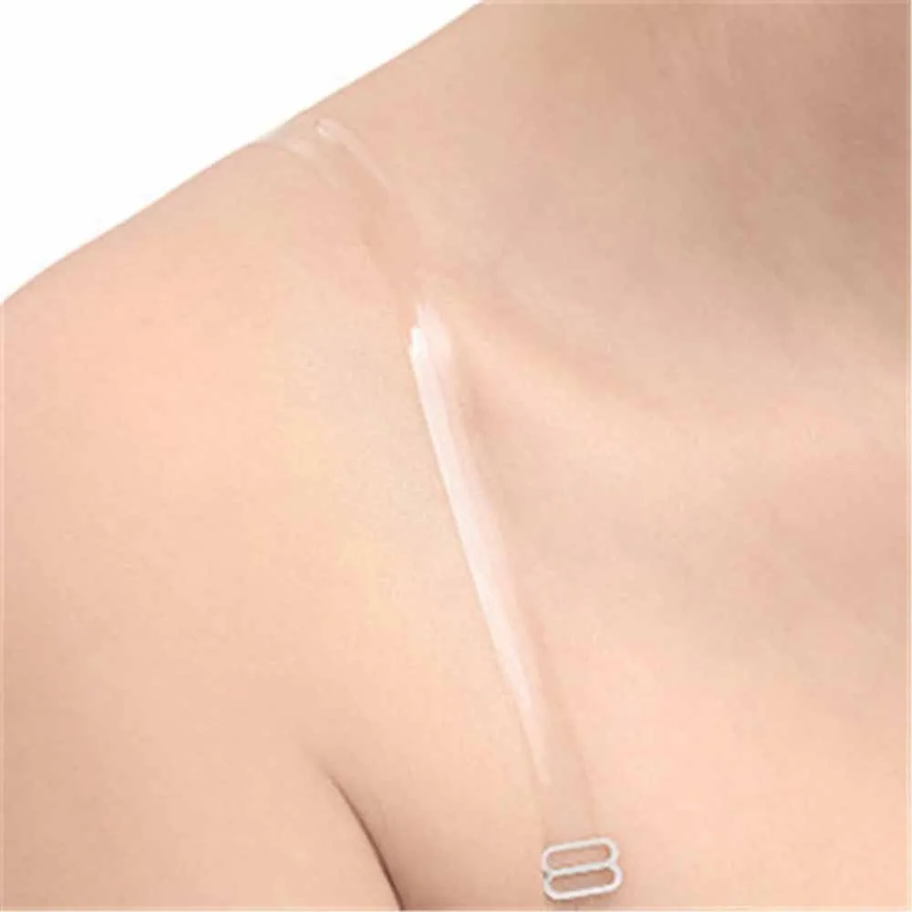 Ceinture artificiel astique Transparente en Silicone pour Femme, Bretelles de Soutien-Gorge en Plastique, Réglable, Invisible, Accessoires