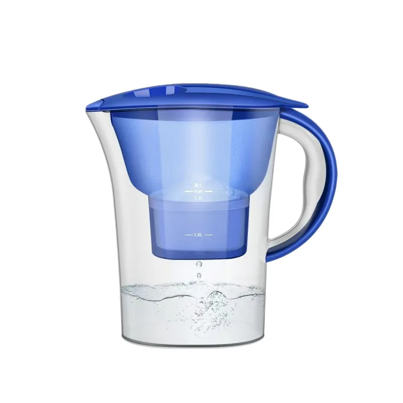 3.5L Pitcher Removes Chlorine Lead Pesticides - Activated Carbon Filter BPA-Free  4-Stage Filtration for Clear Drinking Water