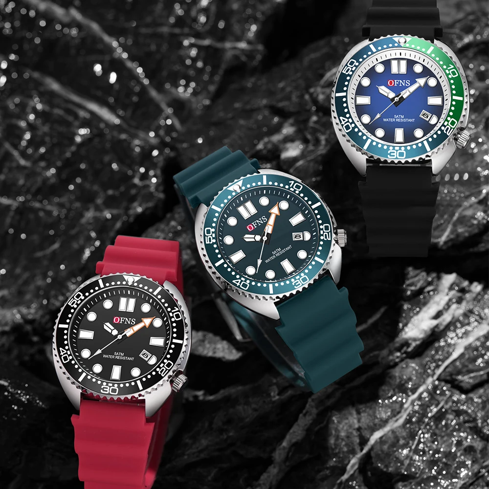 ساعات رجالي فاخرة من الفولاذ المقاوم للصدأ للرجال ساعة كوارتز مقاومة للماء بتقويم مضيء تصميم باجاني ساعات يد رجالية Reloj Mujer