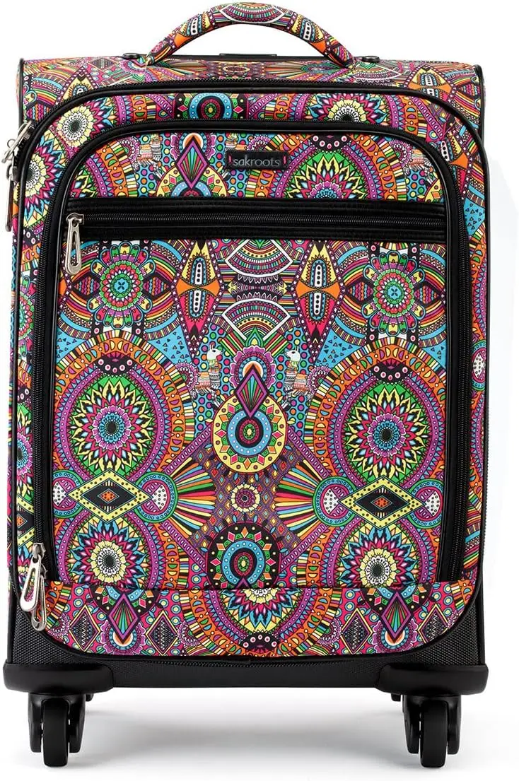 

Sustainable 22" Roller Suitcase for Travel, Lightweight and Durable Carry-On Luggage