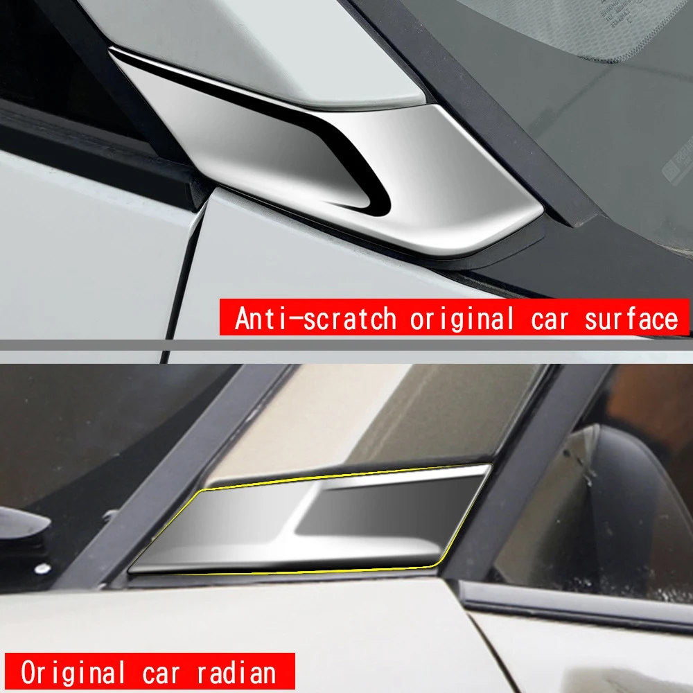 AY03-A pilar frente janela lateral painel capa guarnição decore para toyota corolla cross 2021 2022