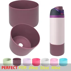 Silicone Water Bottle Boot Anti-Slip For Owala 24oz 32oz 40oz Protective Sleeve Bottom Protector Quencher Adventure